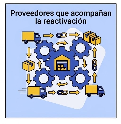 Proveedores que acompañan la reactivación